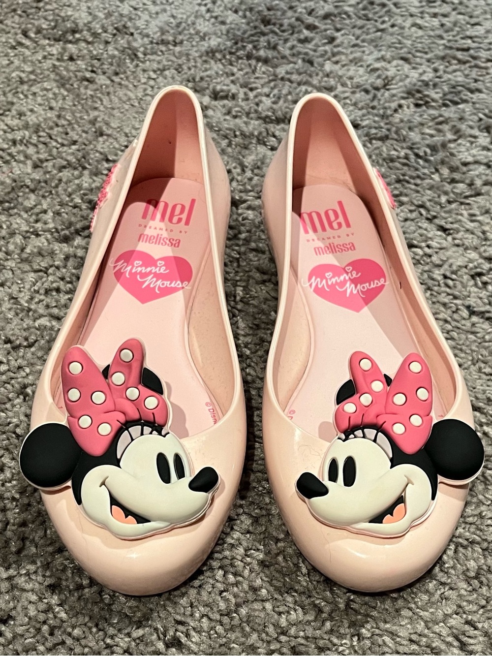 Mini Melissa - Disney - Minnie Mouse Shoes - Big Kid Size 2